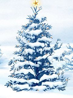 Árbol de Navidad Nevado