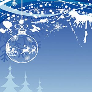 Adorno Navideño en Invierno