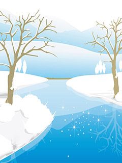 Paisaje Invernal con Río