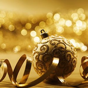 Adorno Navideño Dorado