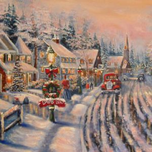 Escena Navideña de Invierno