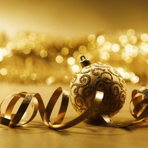 Adorno Navideño Dorado