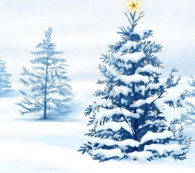 Árbol de Navidad Nevado