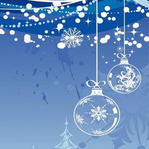 Adornos Navideños en un Invierno Mágico