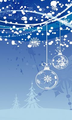 Adornos Navideños en un Invierno Mágico