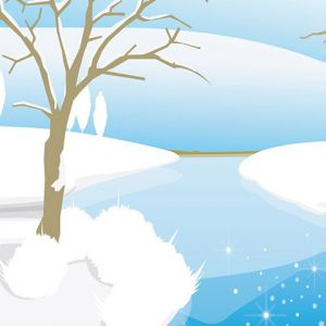 Paisaje Invernal con Río