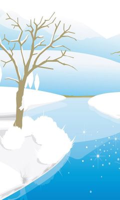 Paisaje Invernal con Río