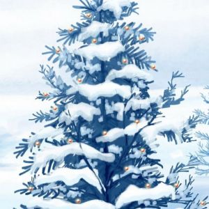 Árbol de Navidad Nevado