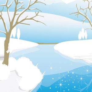 Paisaje Invernal con Río