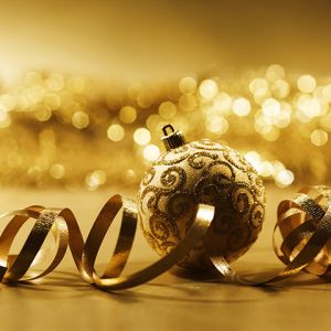 Adorno Navideño Dorado