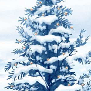 Árbol de Navidad Nevado