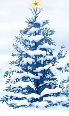 Árbol de Navidad Nevado