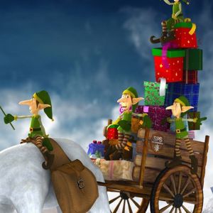 Duendes de Navidad con Regalos