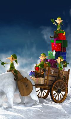Duendes de Navidad con Regalos