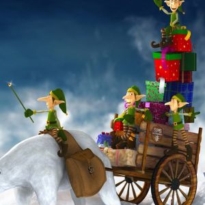Duendes de Navidad con Regalos