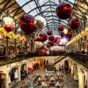 Decoraciones del Mercado de Navidad