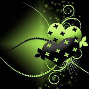 Corazones Verdes y Espirales