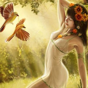 Chica Encantadora en la Naturaleza