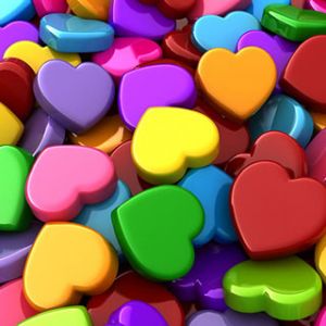 Formas de Corazón Coloridas