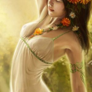 Chica Hermosa en la Naturaleza