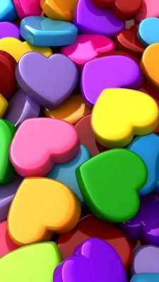 Formas de Corazón Coloridas