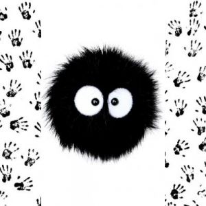 Personaje Negro Peludo Adorable