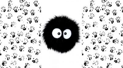 Personaje Negro Peludo Adorable