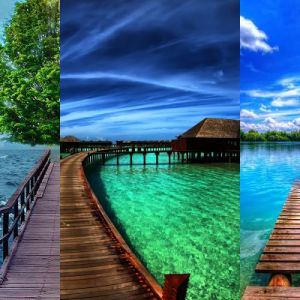 Caminos de Agua Serenos y Paisajes Verdes
