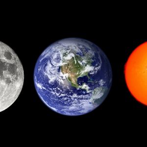 Luna, Tierra y Sol
