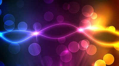 Ondas de Luz Abstractas Coloridas
