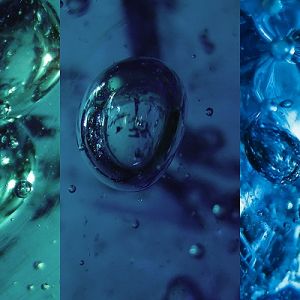 Gotas de agua azul abstractas