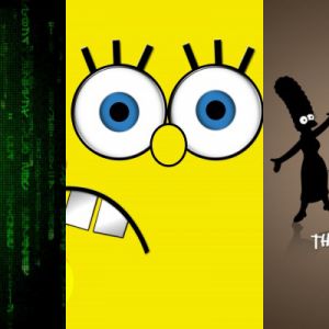 Los Simpson y Bob Esponja
