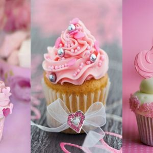 Deliciosos Cupcakes Rosados