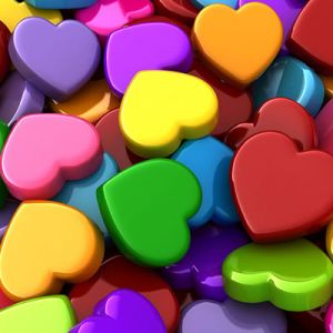 Formas de Corazón Coloridas