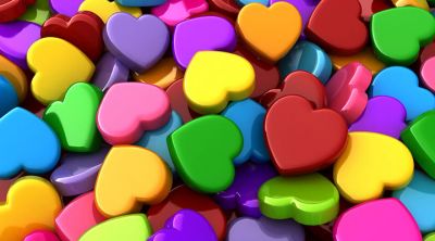 Formas de Corazón Coloridas