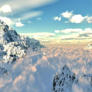Majestuosas Montañas Nevadas