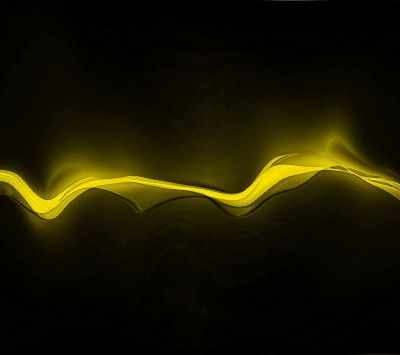 Diseño Abstracto de Olas Amarillas