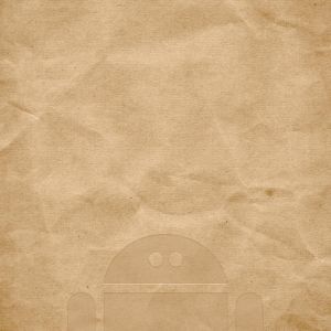 Robot Android en Textura de Papel
