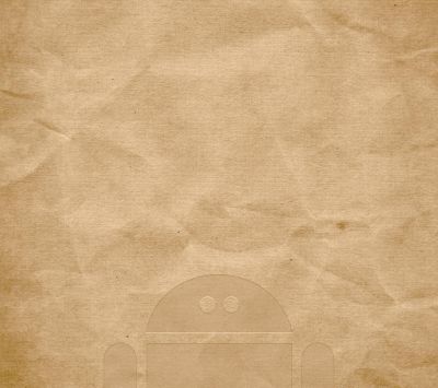 Robot Android en Textura de Papel