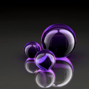 Esferas de Vidrio Moradas