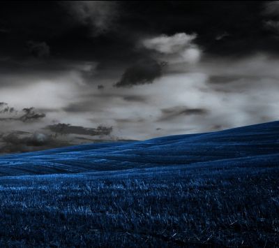 Paisaje Azul Oscuro