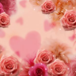 Fondo de Rosas Rosadas Románticas