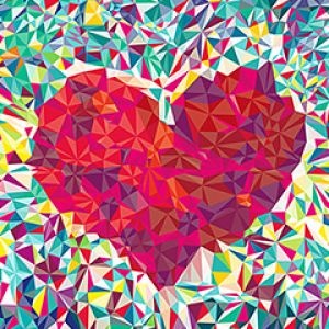 Corazón Abstracto Colorido