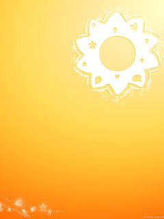Sol Abstracto Naranja Brillante
