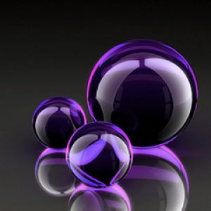 Esferas de Vidrio Moradas