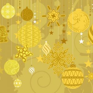 Adornos Navideños Dorados