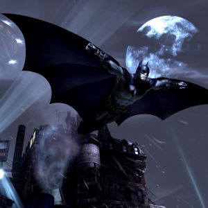 Batman Volando Sobre Gotham