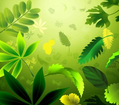 Fondo de Hojas Verdes