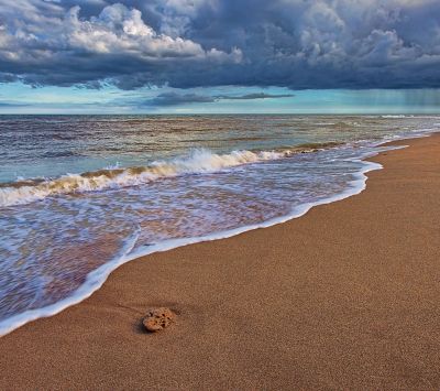 Sereno Atardecer en la Playa