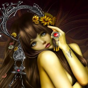 Arte de Chica Fantástica Encantadora